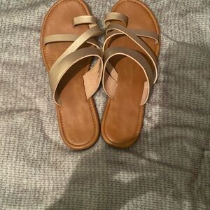 Women's Tan Strappy Sandals